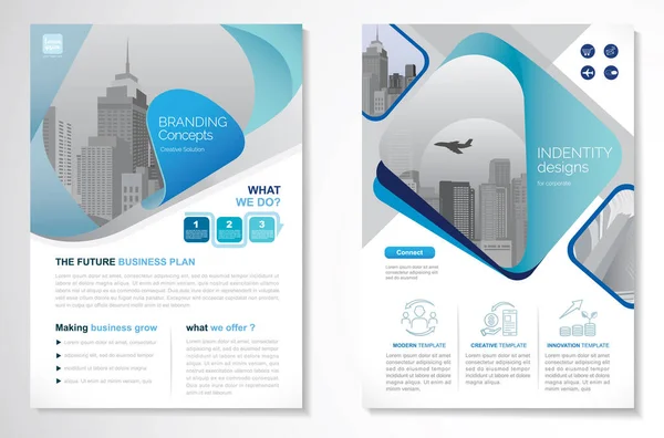 Sjabloon Vectorontwerp Voor Brochure Jaarverslag Tijdschrift Affiche Bedrijfspresentatie Portfolio Flyer — Stockvector