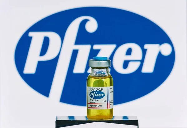 Mallorca Spagna Novembre 2020 Vaccino Pfizer Biontech Ricerca Coronavirus Covid — Foto Stock