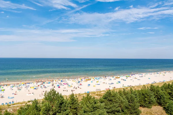 Bella Spiaggia Debki Vicino Karwia Polonia Foto Stock