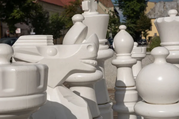 Chess on the marketplace in Olkusz — Stock Photo, Image