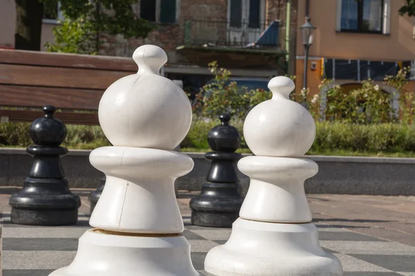 Chess on the marketplace in Olkusz — Stock Photo, Image