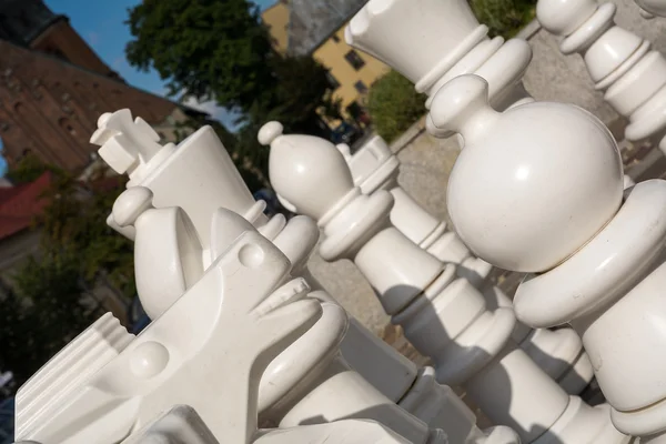 Schach auf dem Marktplatz in Olkusz — Stockfoto