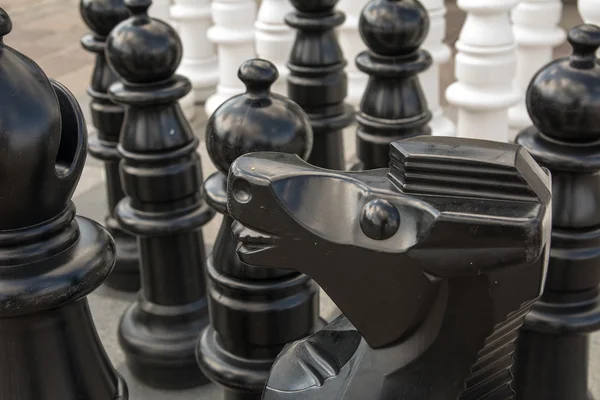 Chess on the marketplace in Olkusz — Stock Photo, Image