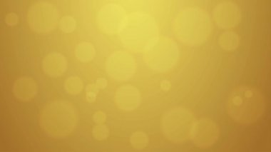 Altın bokeh parçacıkları hareket arkaplanı. 4K parlak daireler lüks marka tanıtımları, zarif düğün arkaplanları, şenlikli kutlamalar ve sıcak dijital tanıtımlar için animasyon.