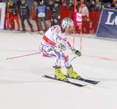 Skiier Julien Lizeroux slalom Event'de Kayak