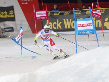 Kayakçı Wendy bir slalom Event'de Kayak Holdener