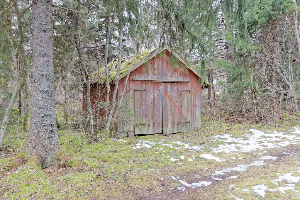 Abandoned Barn Hidden In The Woods Stock Photo C Hans Chr 102746554