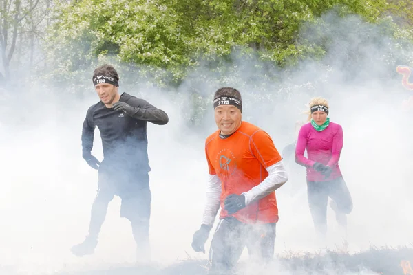 Estocolmo Suecia Mayo 2016 Colorido Grupo Personas Corriendo Través Del —  Fotos de Stock