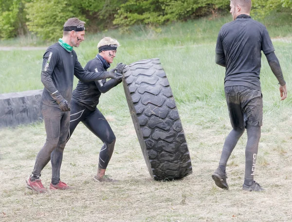 Stockholm Suède Mai 2016 Deux Hommes Luttent Pour Faire Basculer — Photo