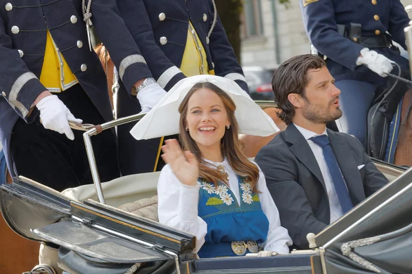 Stockholm Suède Juin 2016 Princesse Prince Suédois Sofia Carl Philip — Photo
