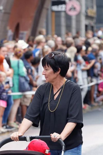 Den svenska politikern Mona Sahlin i Prideparaden — Stockfoto