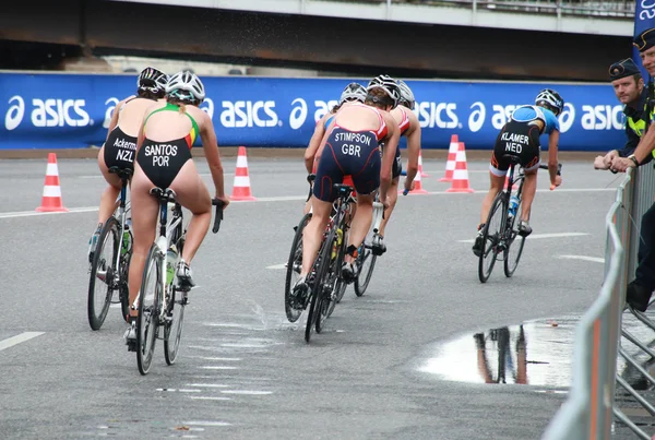 Jodie Stimpson, Rachel Klamer, Santos - cycling — Stock Photo, Image