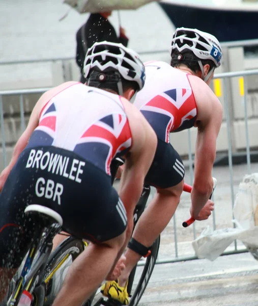 Brownlee brothers, cycling-2 — Stock Photo, Image