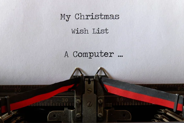 My Christmas Wish List, old style a computer