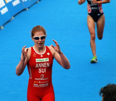 Jolanda Annen yarıştan sonra