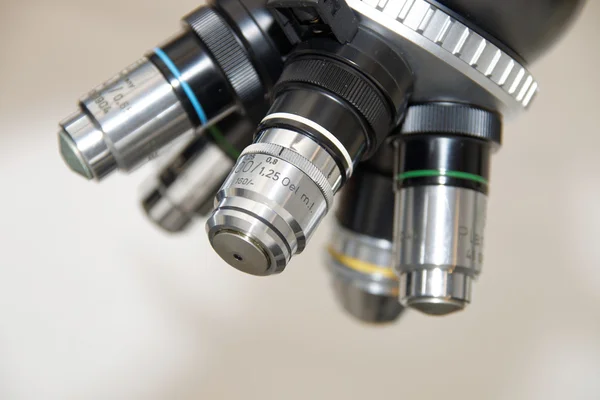 Microscope lenses — Stock Photo, Image