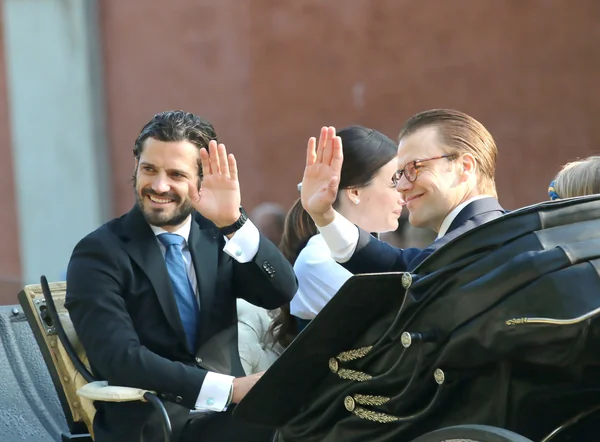 スウェーデンの王子 Carl フィリップ ベルナドットと王子 Daniel Westl ストックフォト