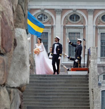 İsveçli Prens Carl Philip Bernadotte merdiven yukarıda