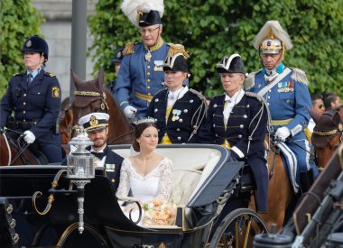 İsveçli Prens carl philip bernadot taşıyan Kraliyet Koç