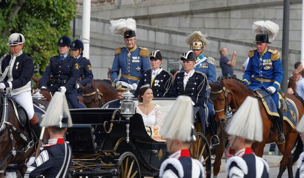 İsveçli Prens carl philip bernadot taşıyan Kraliyet Koç — Stok fotoğraf