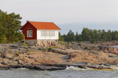 Archilelago kırmızı ve beyaz yazlık