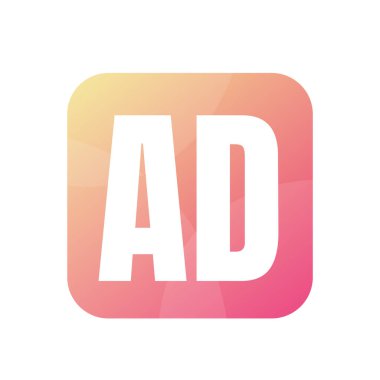 AD Harfi Logo Tasarımı Basit Biçimli