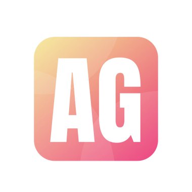 AG Harf Logo Tasarımı Basit Biçimli