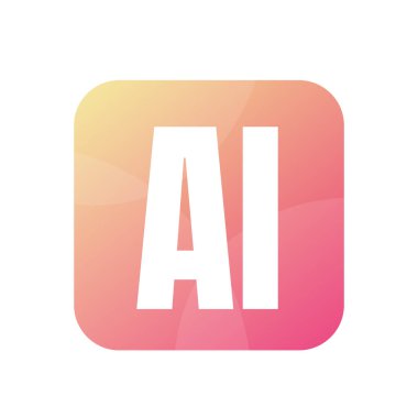 Basit Biçimli AI Harf Logosu Tasarımı