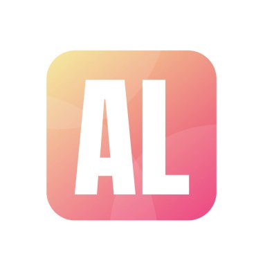 AL Harf Logosu Tasarımı Basit Biçimli