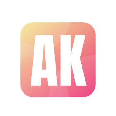 AK Harfi Logo Tasarımı Basit Biçimli