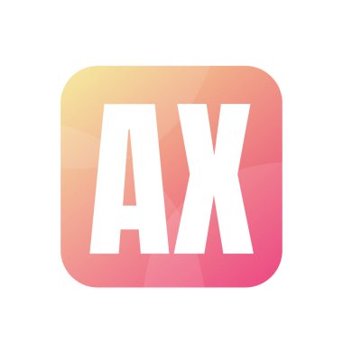 Basit Biçimli AX Harfli Logo Tasarımı