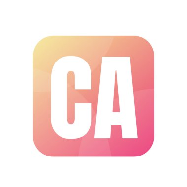 CA Harfi Logo Tasarımı Basit Biçimli