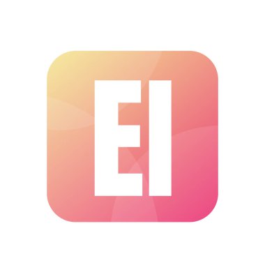 El Letter Logo Tasarımı Basit Biçimli