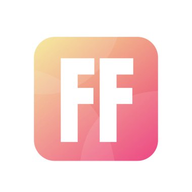 FF Harf Logo Tasarımı Basit Biçimli