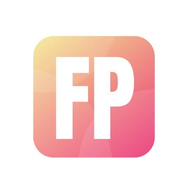 FP Harf Logo Tasarımı Basit Biçimli