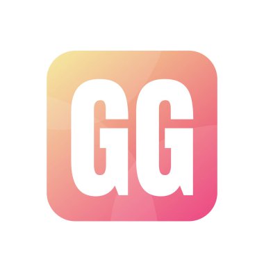 Basit Biçimli GG Harf Logo Tasarımı