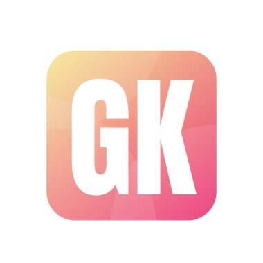 Basit Biçimli GK Harf Logo Tasarımı