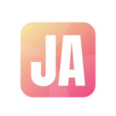 JA Harf Logo Tasarımı Basit Biçimli