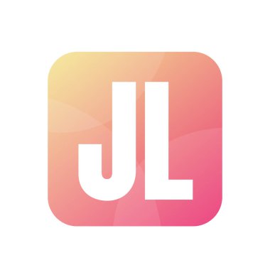 Basit Biçimli JL Harf Logo Tasarımı