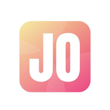 Basit Biçimli JO Harf Logosu Tasarımı