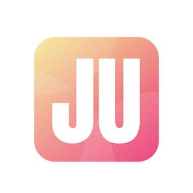 JU Letter Logo Tasarımı Basit Biçimli