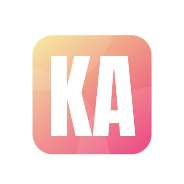 Basit Biçimli KA Harf Logo Tasarımı