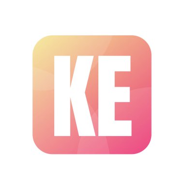 KE Harfi Logo Tasarımı Basit Biçimli