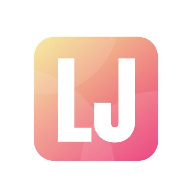 LJ Harf Logo Tasarımı Basit Biçimli