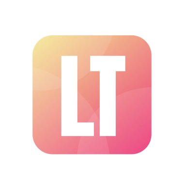 LT Harfi Logo Tasarımı Basit Biçimli