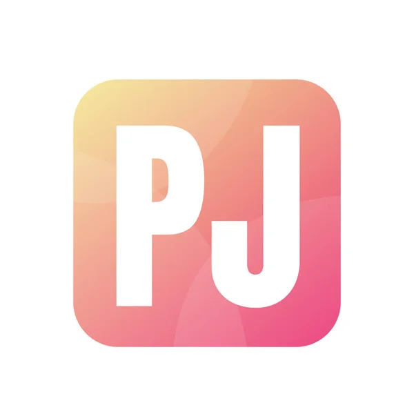 PJ Harf Logo Tasarımı Basit Biçimli