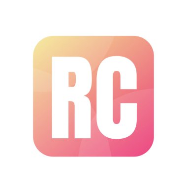 RC Harf Logo Tasarımı Basit Biçimli