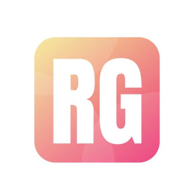 RG Harf Logo Tasarımı Basit Biçimli