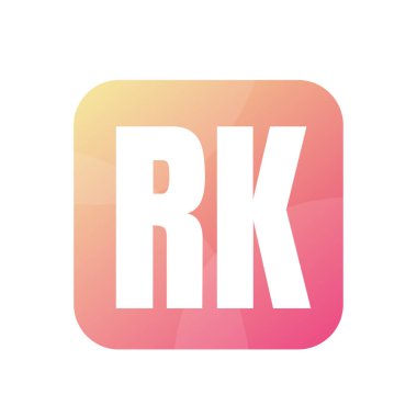 RK Harf Logo Tasarımı Basit Biçimli