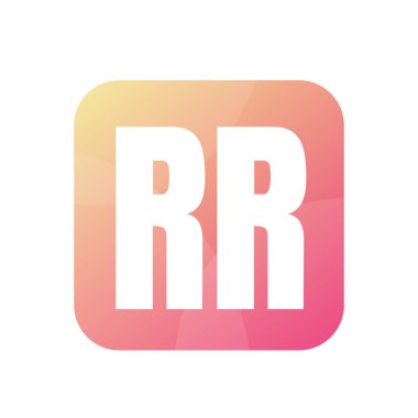RR Harf Logo Tasarımı Basit Biçimli